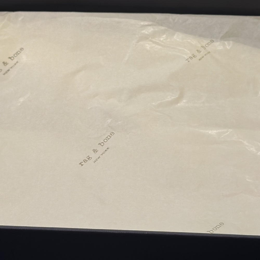 RAG & BONE SHOE BOX TISSUE DUST BAG SHOPPING BAG AND ENVELOPE WITH CARD - Picture 6 of 11